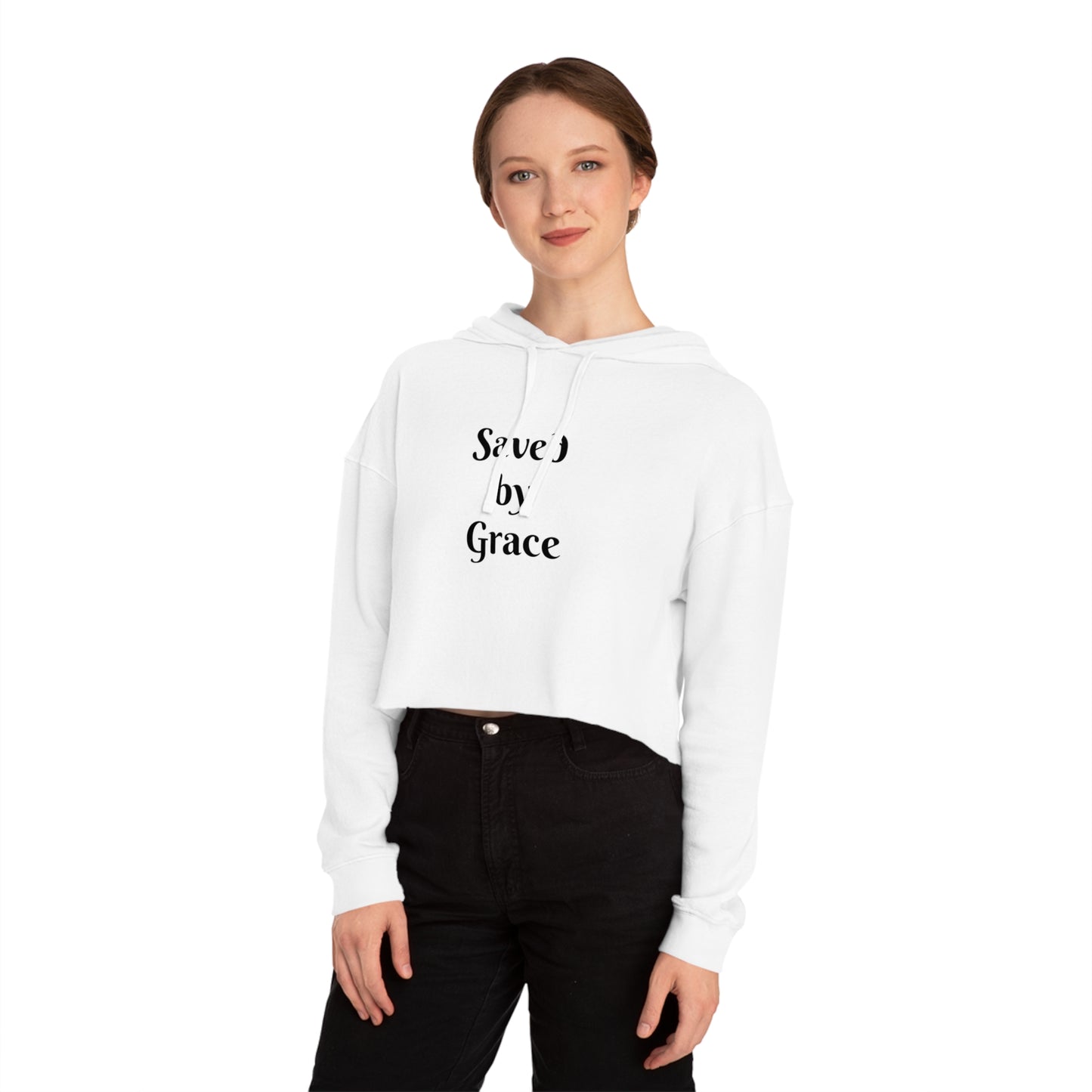 Women’s Cropped Saved by Grace Hoody