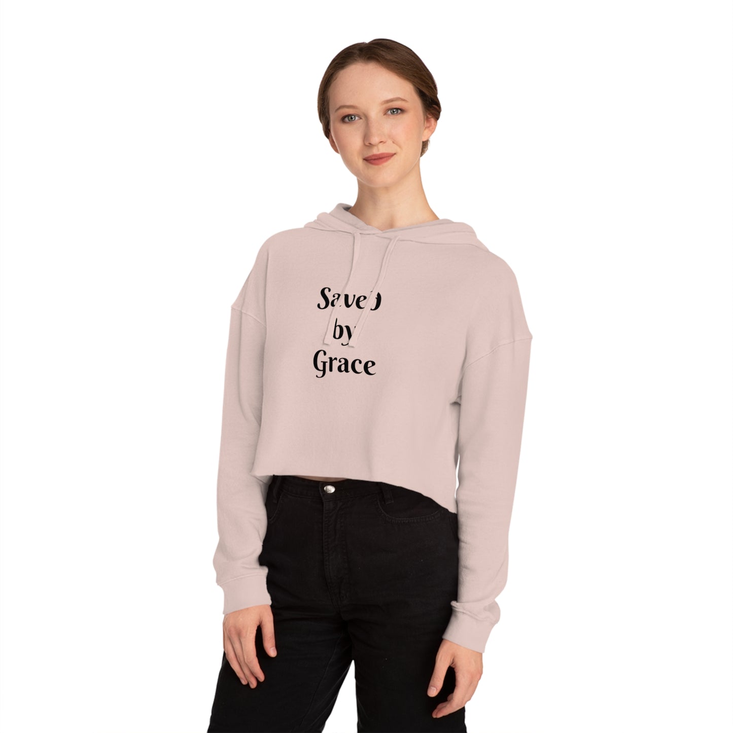 Women’s Cropped Saved by Grace Hoody