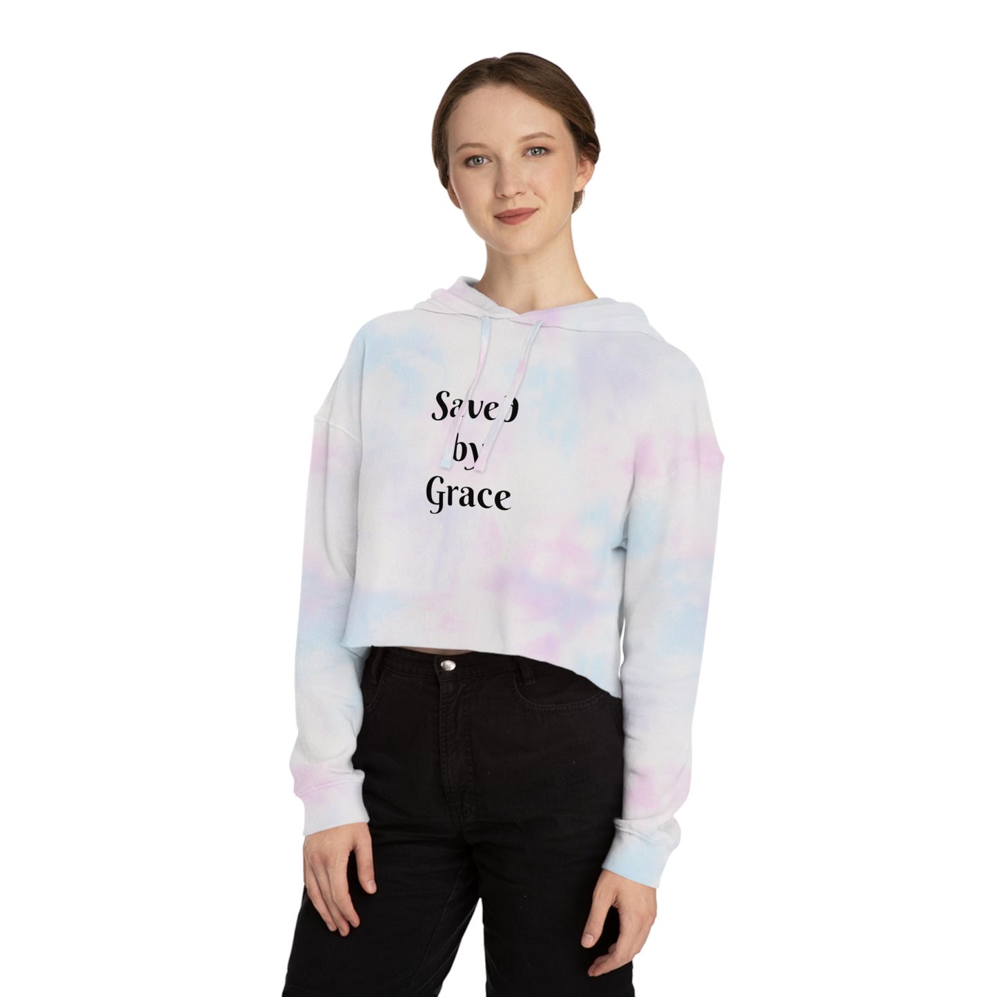 Women’s Cropped Saved by Grace Hoody