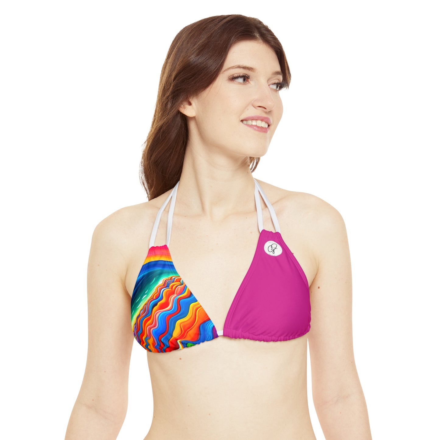 Cool Wave Strappy Triangle Bikini Top