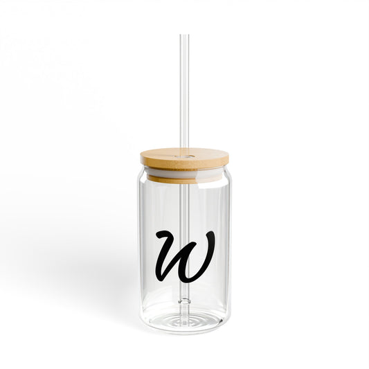 Monogram Sipping Glass "W"