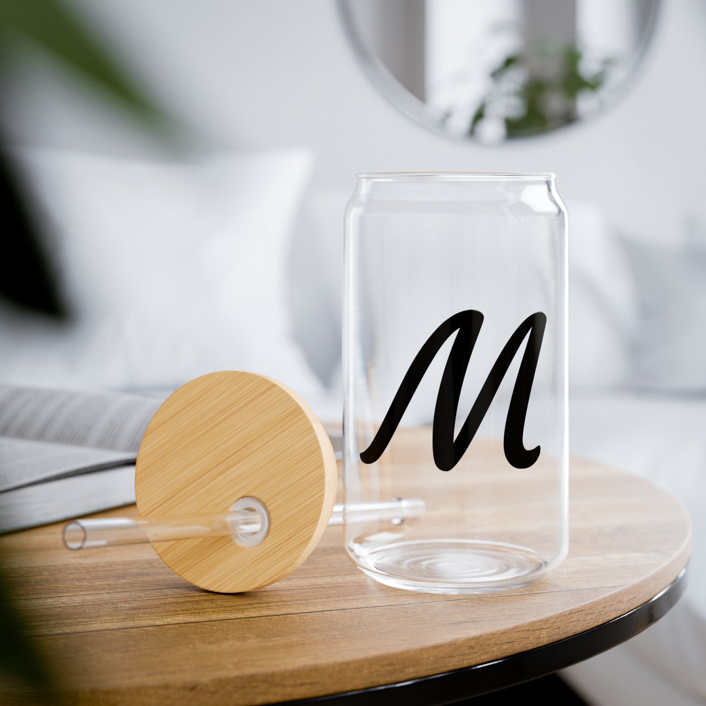 Monogram Sipping Glass "M"