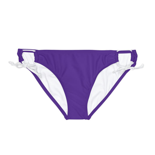 Pruple strappy bikini bottom