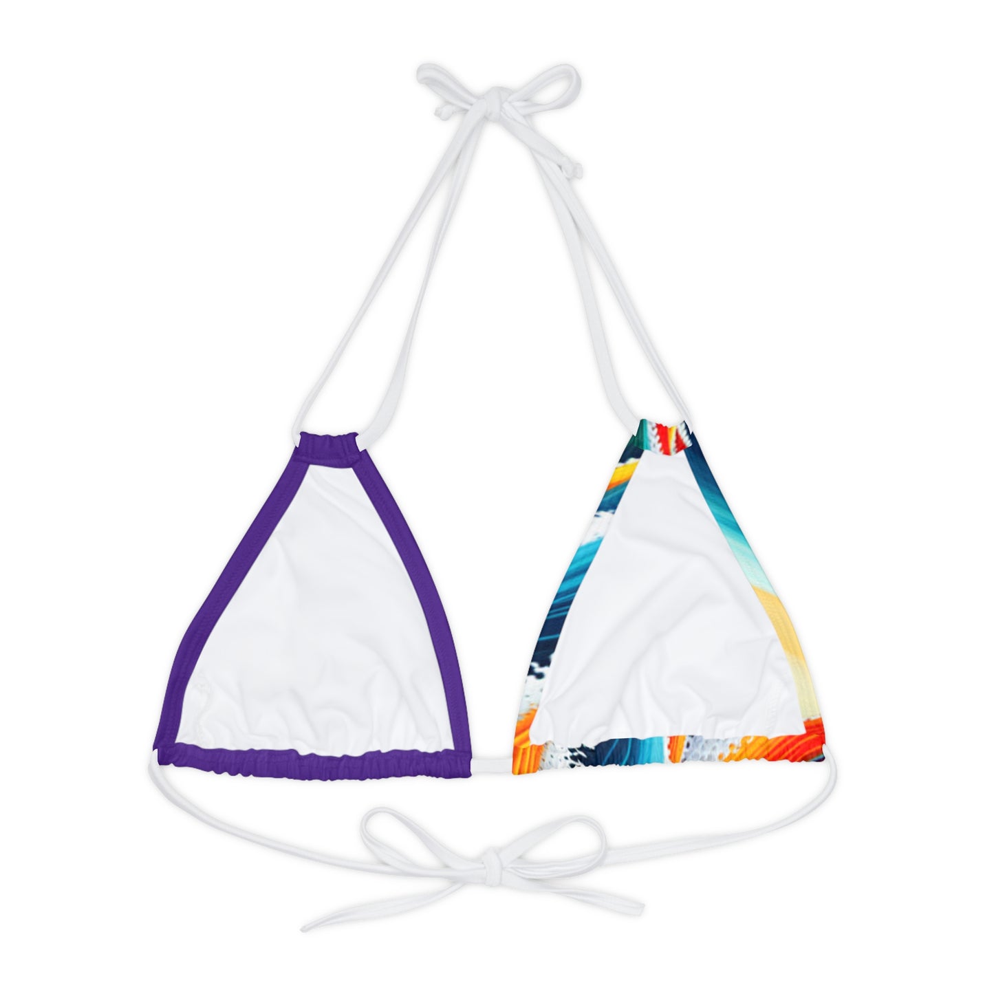 Raving Waves Strappy Triangle Bikini Top